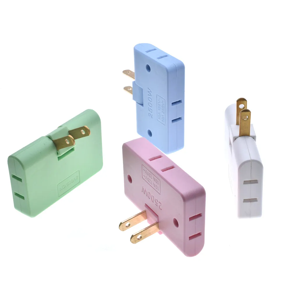 منفذ محول طاقة تدوير شاحن الجدار محول مأخذ التوصيل الفاصل محول المقبس واحد إلى ثلاثة تحويل الطاقة السفر والعتاد 1 #5