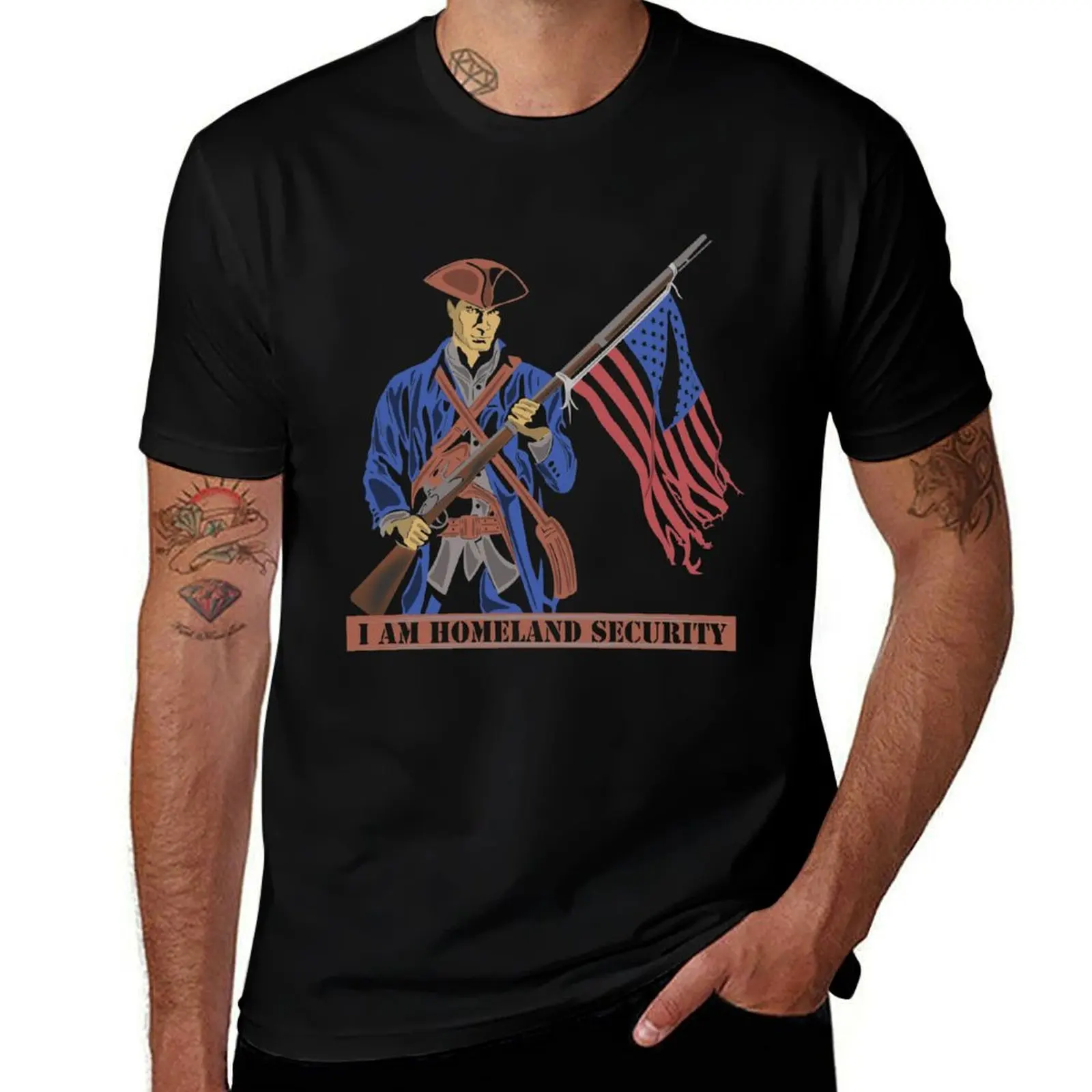 

I Am Homeland Security T-Shirt cotton t shirt pack T-Shirt