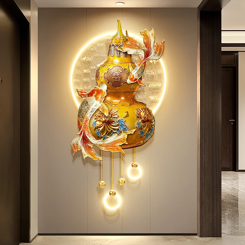 

Luxury Lucky Hanging Painting LED Wall Lamps - Lustre Mural Light for Entrance, Corridor and Living Room Interior Decor