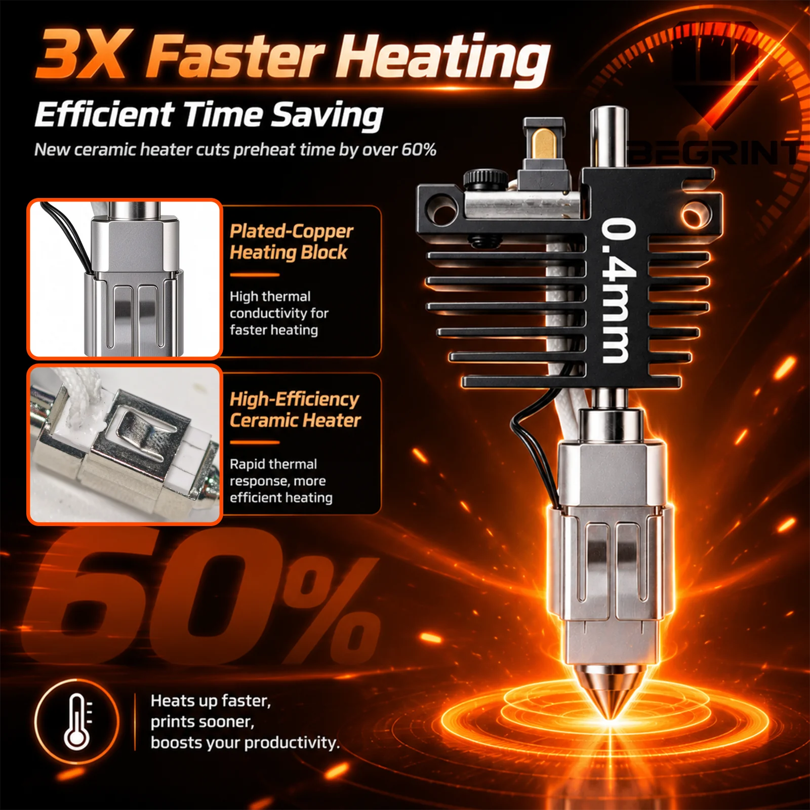 Für Flashforge Creator 5 Pro H – Hotend 0.4Mm Bewertung und Preis