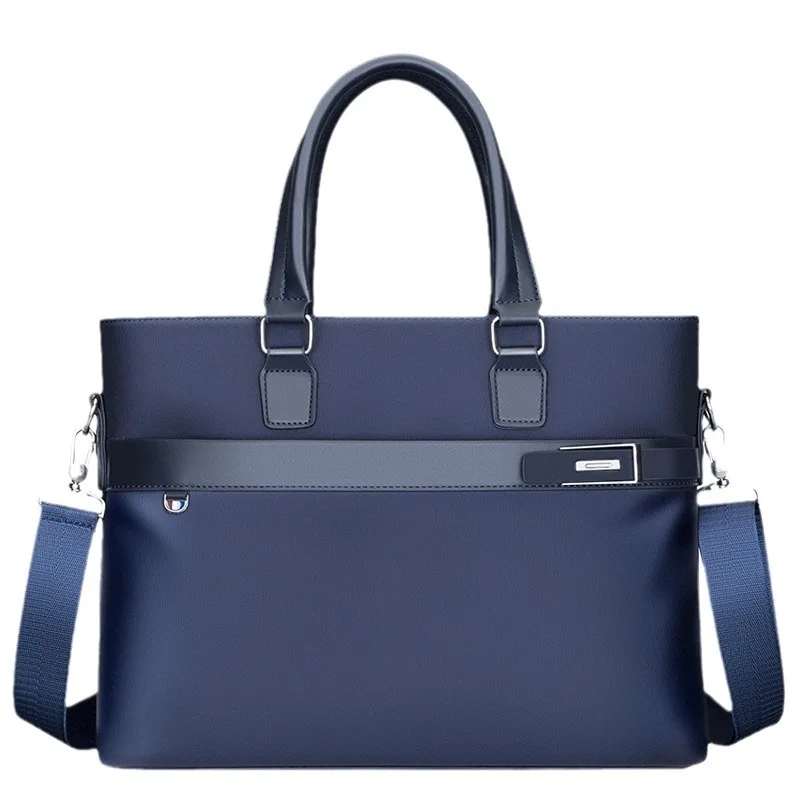حقيبة رجالية من قماش أكسفورد مقاومة للاهتراء ومقاومة للماء، حقيبة كتف ذات سعة كبيرة، حقيبة كمبيوتر للمستندات التجارية #5