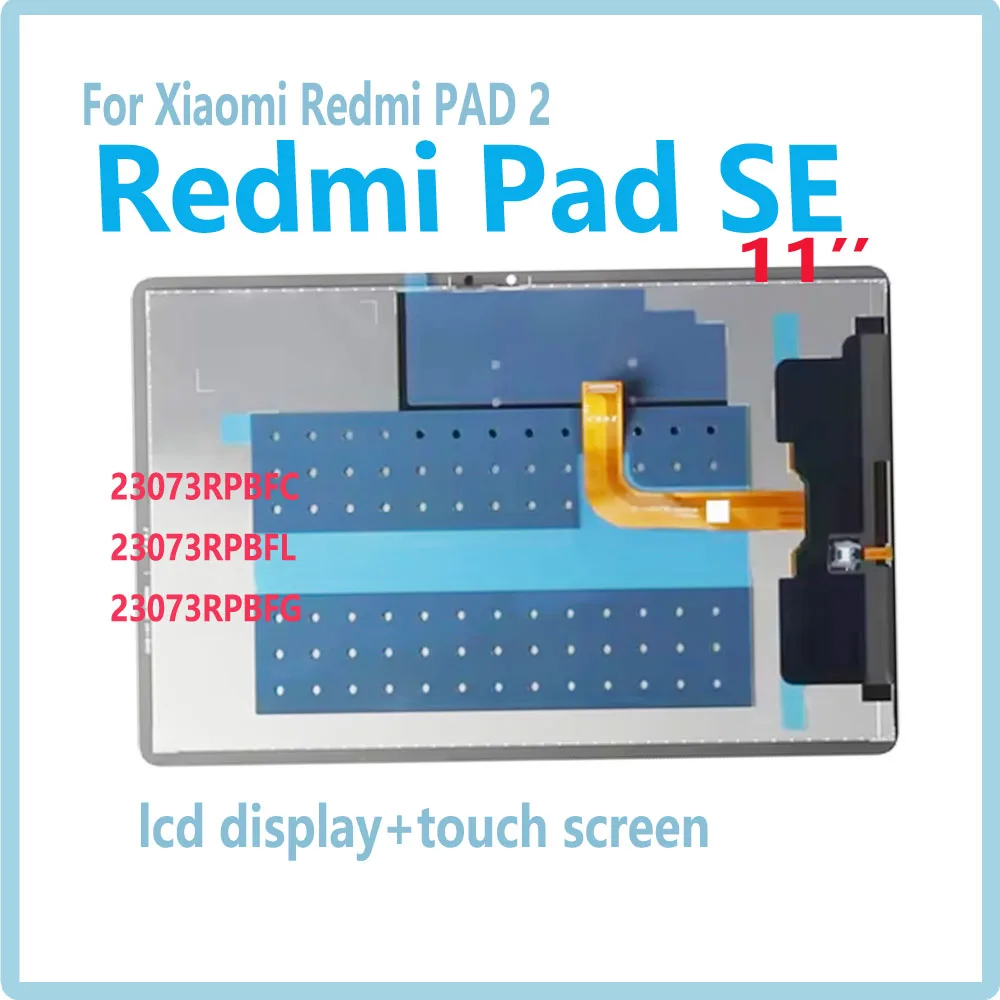 

НОВЫЙ 11-дюймовый ЖК-дисплей для Xiaomi Redmi Pad SE Redmi PAD 2, 2-й ЖК-дисплей 23073RPBFC 23073RPBFL 23073RPBFG, дигитайзер сенсорного экрана в сборе
