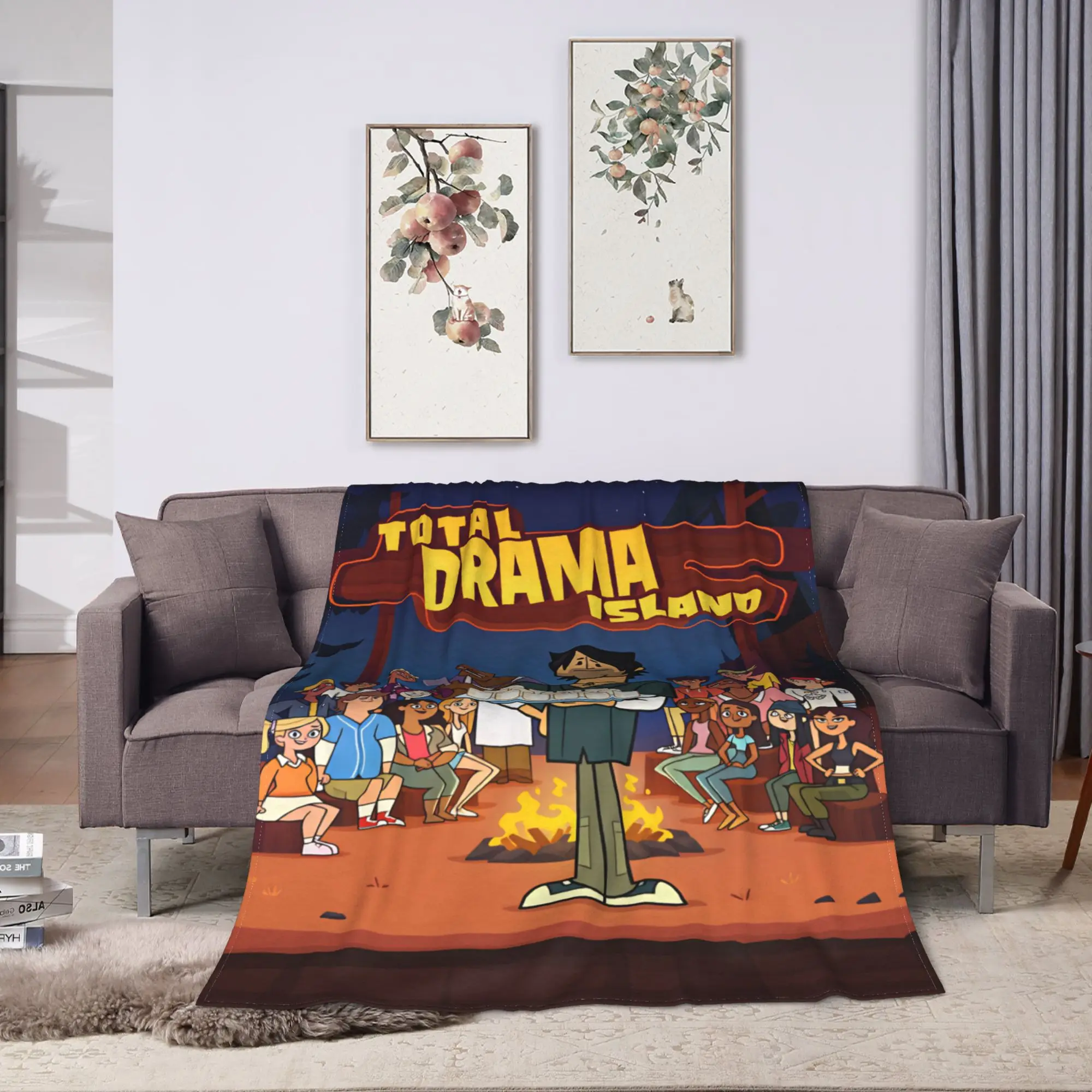 Totals Dramas Harold Knitted Blanket  Travel Office Flannel Throw Blanket For Couch Chair Warm Soft Custom Quality Bedspread