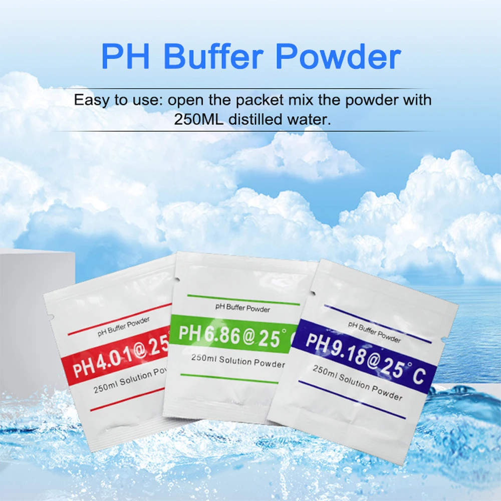 PH Meter Calibration Point 3 Type PH Buffer Powder Set Measure Calibration Solution Powder For PH Test Meter