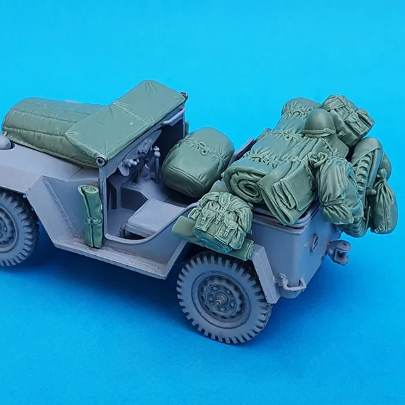 1/35 Resin Model Scene Accessories Russian Field Car Gaz 67 B Accessories Set Unassembled and Unpainted Miniature Statue toys
