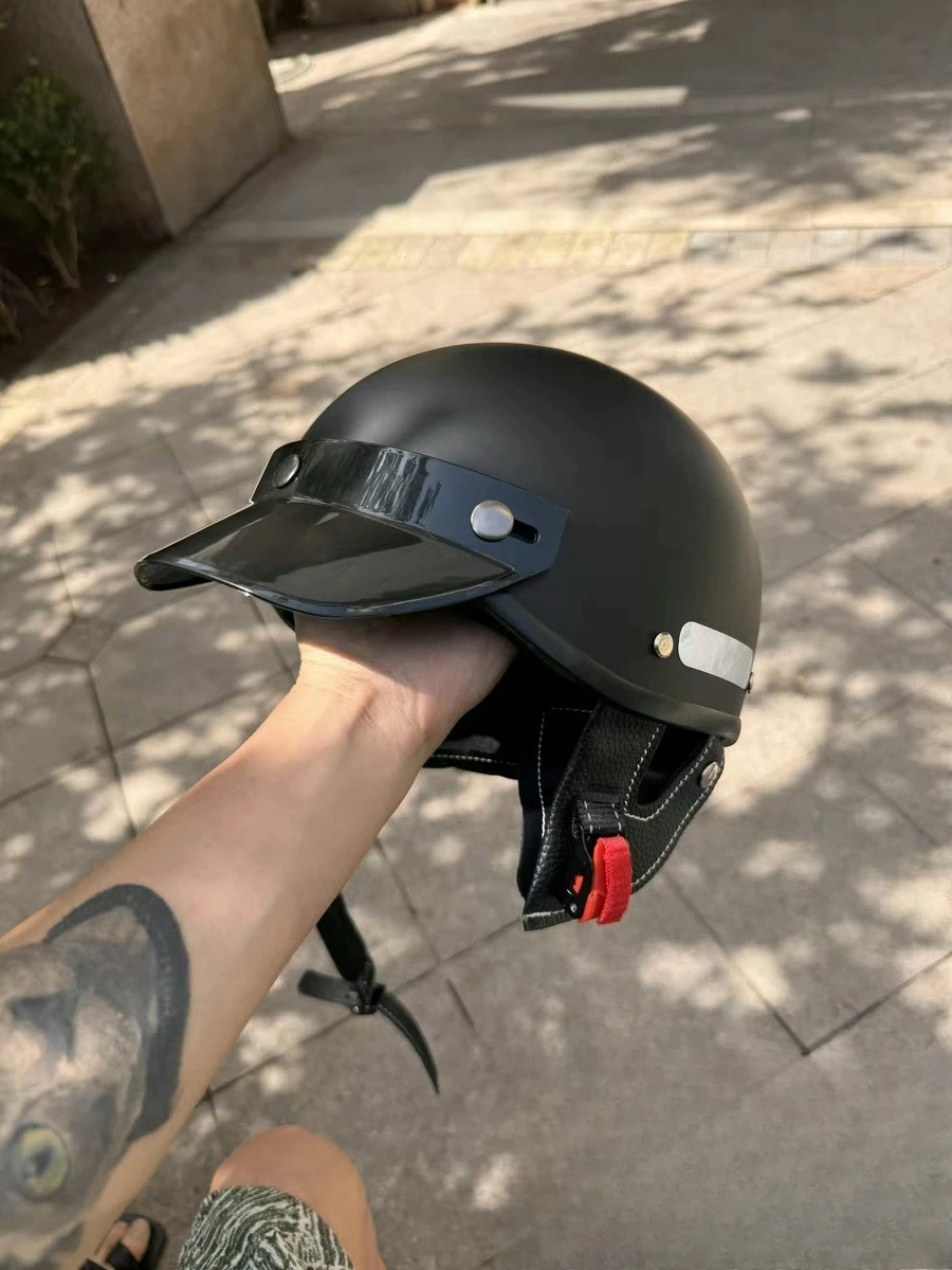 Helm Sepeda Motor Setengah Waj - Motorcycle Gear Urban ulasan dan harga
