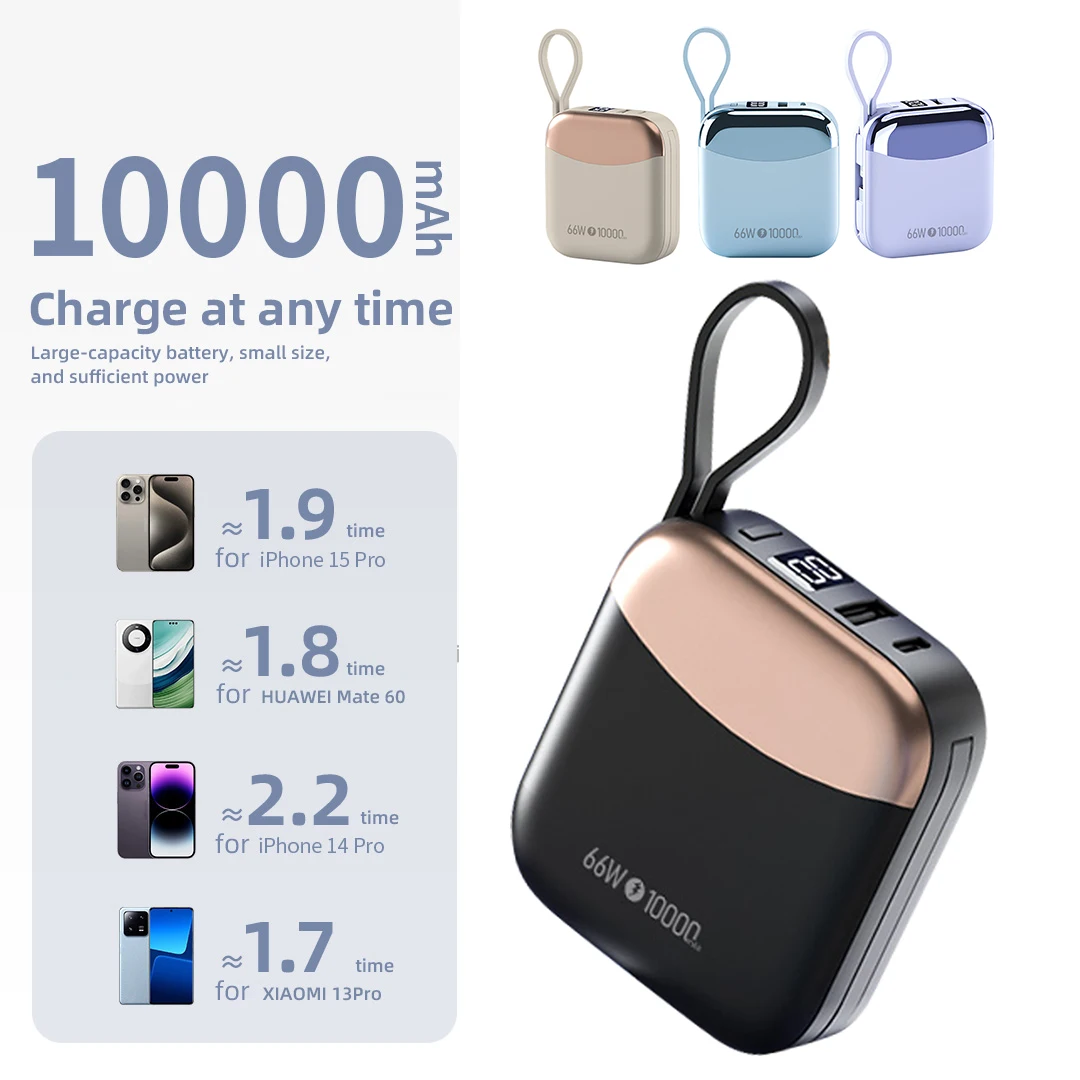 باور بانك CCC 65 وات 10000 مللي أمبير في الساعة شاحن محمول سريع الشحن لهاتف Xiaomi iPhone Pro Max Samsung Galaxy Battery 3C Powerbank