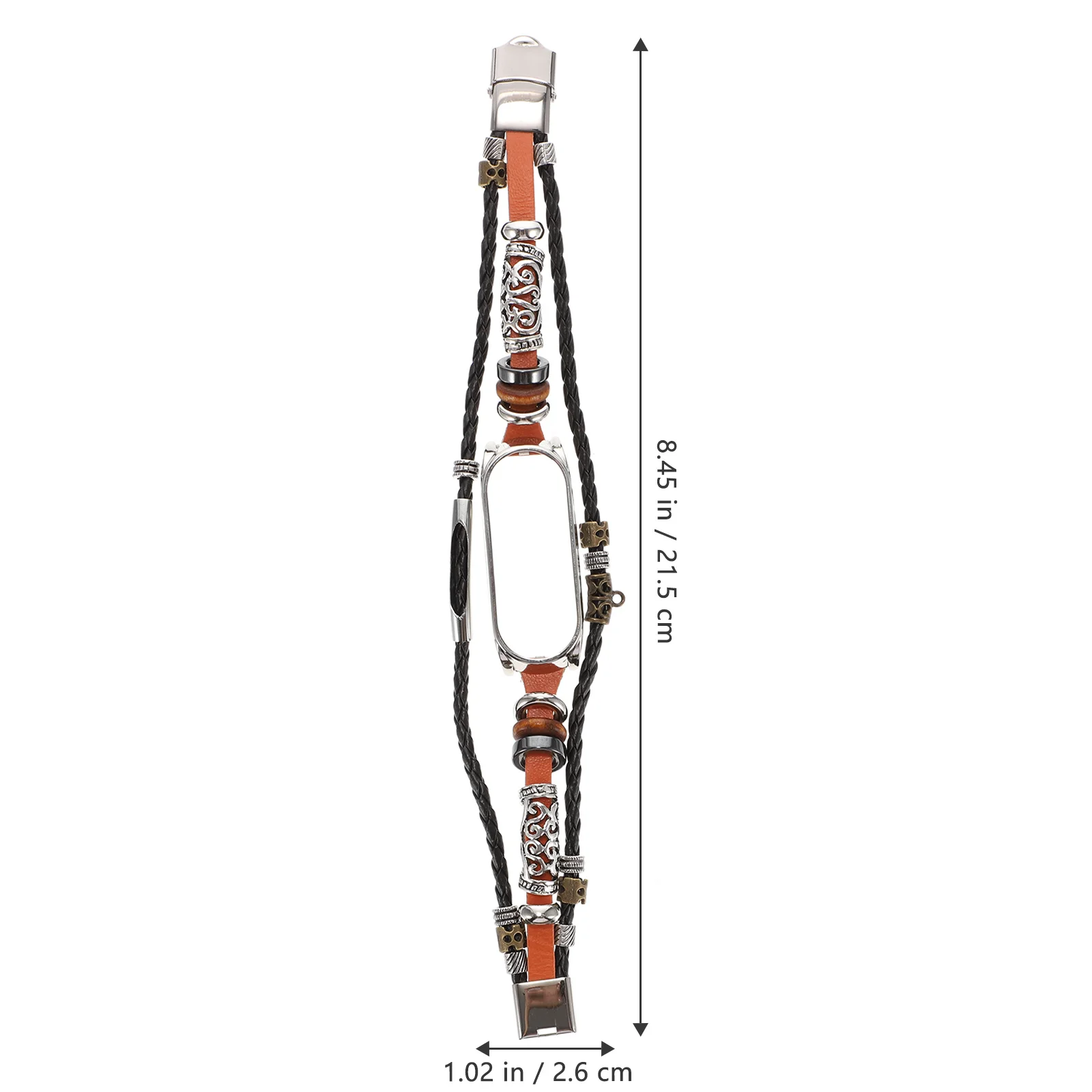 

1Pcs Metal Wristband Vintage Smart Band Strap 6 Fit Well Smooth Surface Wear Resistance Wrist Band Metal Wristband