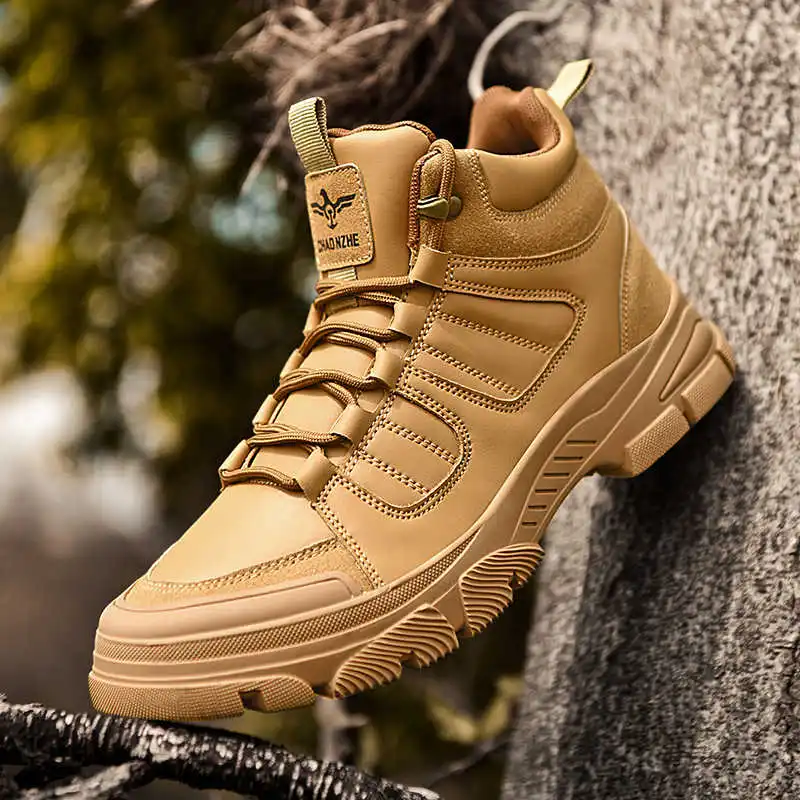 Outdoor Thick Bottom Mens Long Boots Brown White High Shoes Tenis Masculino Sneakers Sport Exercise Aestthic Shoess Besket