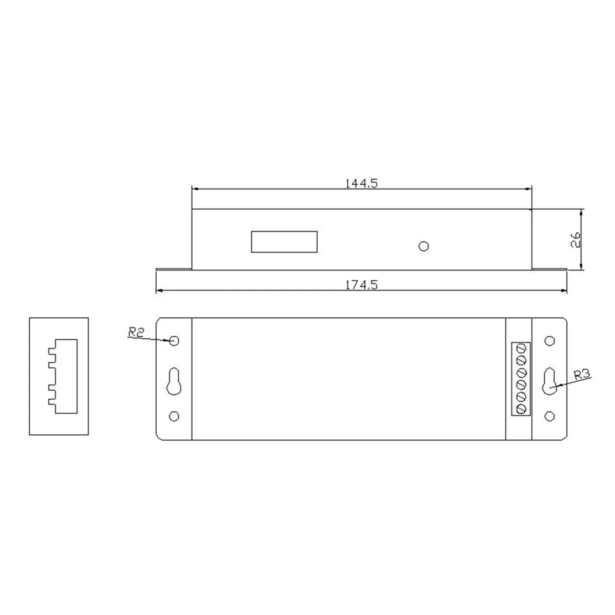 SPI para LED Signal Controller, Decodificador DMX, Fita de tira, DC5V, 12V, 24V, 2801, 6803, 2812, 2811, DMX200