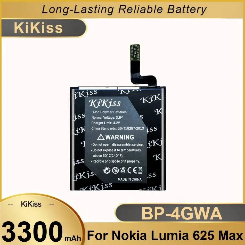 

Долговечный аккумулятор 3300 мАч для Nokia Lumia 625 Max Lumia625h 720 720T RM-885 Zeal BP-4GWA для мобильного телефона