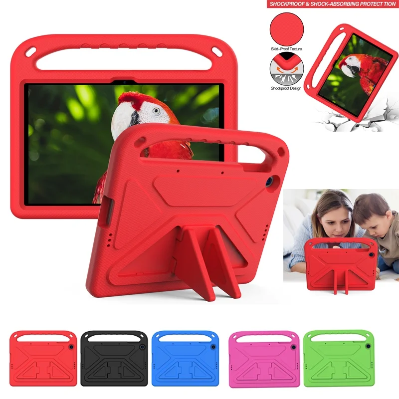 Kids Safe Eva Tablet Cover for TCL Tab 8 LE 8.0 inch Shockproof Stand Case EVA Cover Shell Stand Casing Kids Friendly