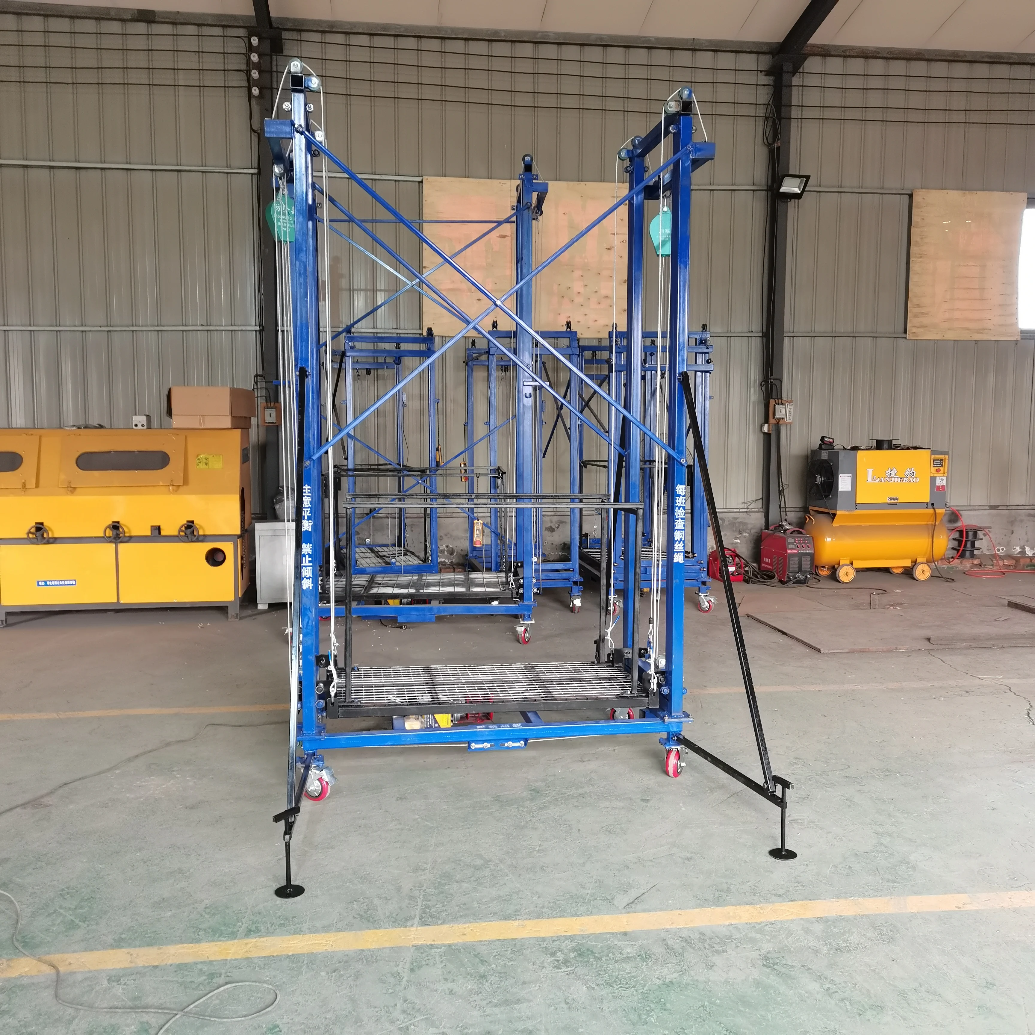 Electric scaffolding for construction decoration ladder electric lifting scaffold lift aluminium climbing lift platform