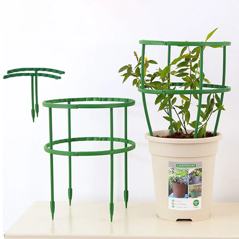 2/4PCS Plastic Plant Support Pile Frame Greenhouse Arrangement Semicircle Fixed Rod Indoor Flower Plant Vine Climbing Bracket