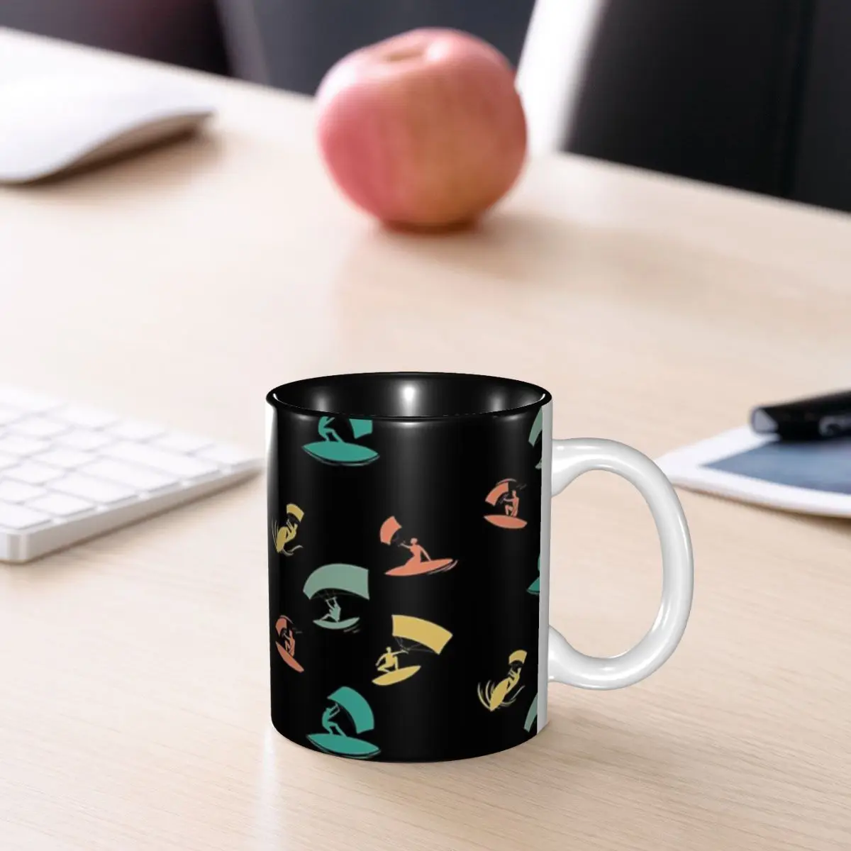 

Kite Surf Kitesurfing Mug Funny Ceramic Coffee Cups Tea Mugs Milk Cup Drinkware Gift for Friends