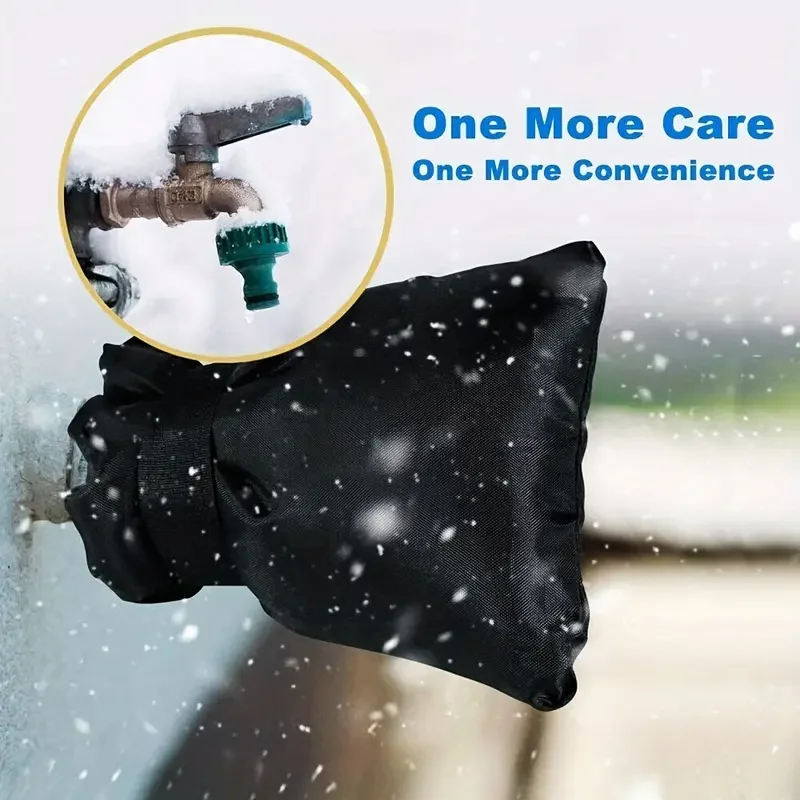 

3pcs Heavy duty outdoor faucet cover with flame retardant and antifreeze protection, reusable faucet backflow preventer
