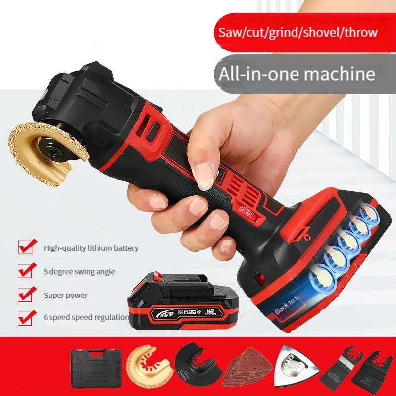 20V Multifunction Oscillating Multi-Tools Variable Speed Cordless Trimmer Saw Renovator Power Tool