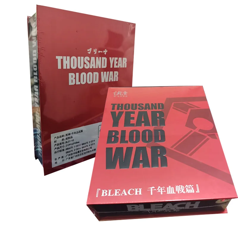 BLEACH Thousand-Year Blood War Collection Cards Booster Box Anime Characters Limited Rare Pure Gold Cards Hobby Collectible