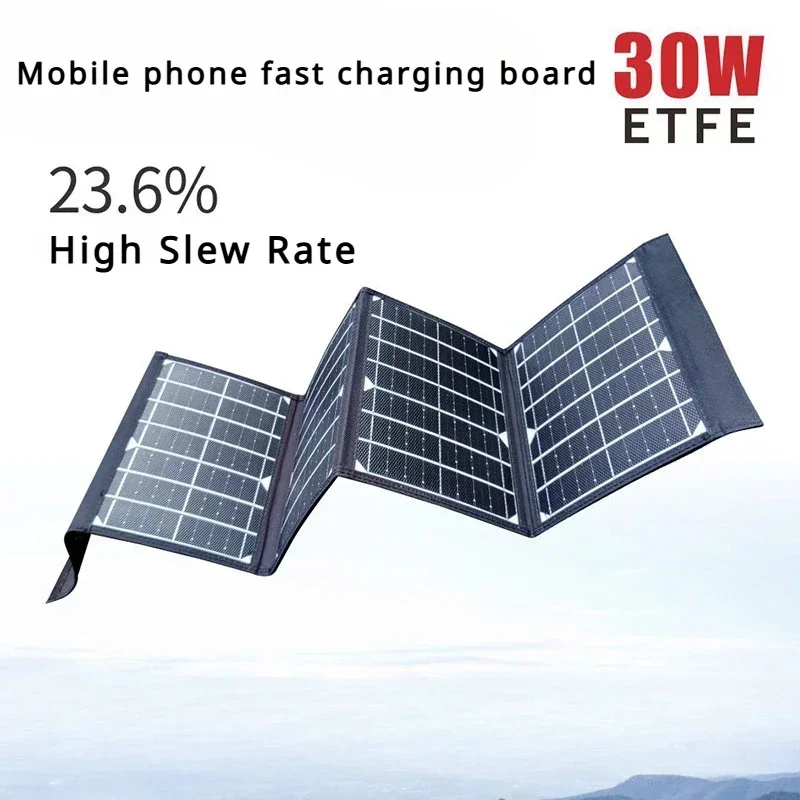 

Folding New ETFE Solar Charging Board Modern Home Portable Minimalist Black Charging Pack Simple Balcony Design Accessories 2024