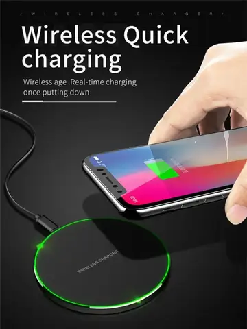 Wireless Charger Pad for iPhone 17 16 15 14 13 Pro Max X Samsung Xiaomi Phone  Chargers Induction Fast Charging Dock Station