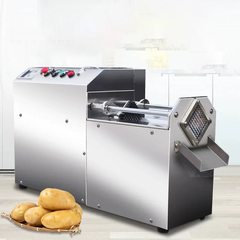 Commerical Vegetable Strip Cutter Automatic Slicer Electrical  Potato Shrender Professional Vegetable Cutting Cassava Cutter