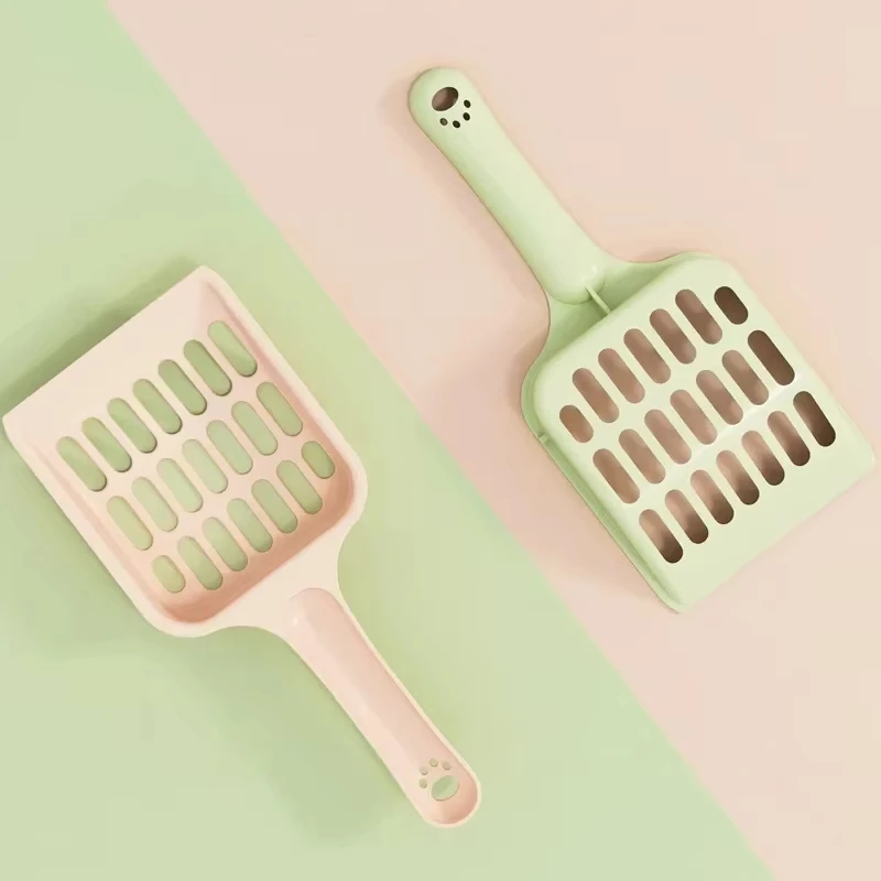 Simple Solid Color Cat Litter Shovel Pet Toilet Supplies Cats and Dogs Universal Cat Litter Spoon Small Pets Cleaning Tools