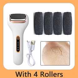 Electric Roller Foot File Grinder Dead Skin Dry Callus Remover Foot Repair Machine Waterproof Feet Care Tool Replacement Rollers