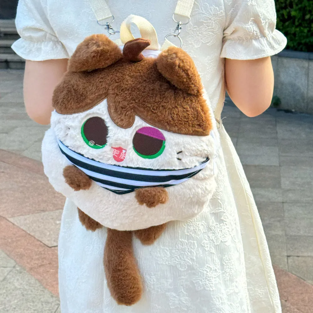 Game Identity Ⅴ Luca Balsa Prisoner Cute Cat Plush Pillow Shouder Bag Backpack Cosplay Anime Student Cute Gift