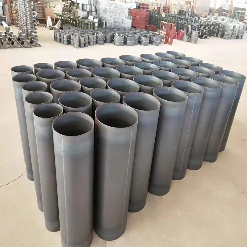 Manufacturers process customized carbon steel civil air defense ducts, machine seamless welding smoke and dust removal ventilati