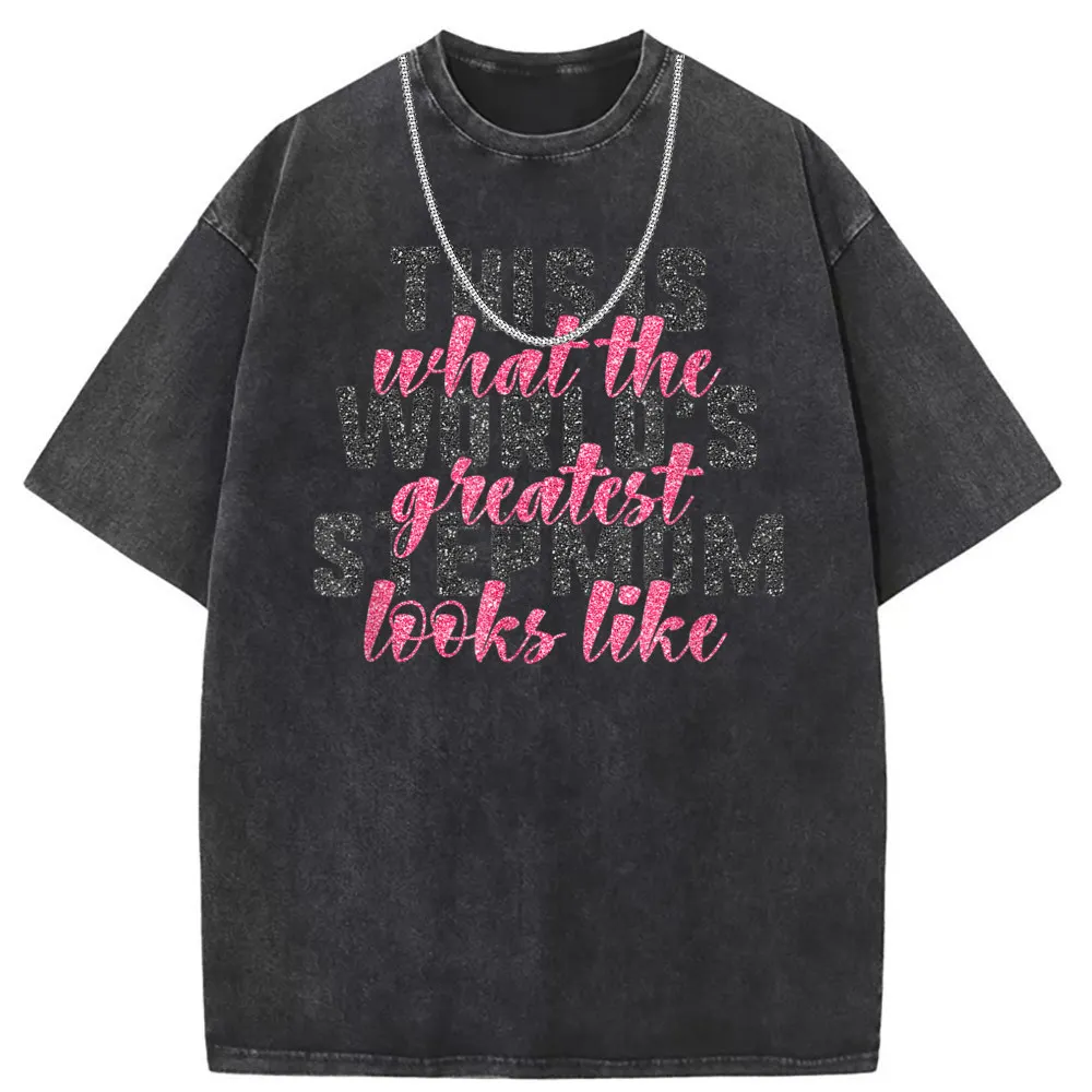 What The Greatest Looks Like Women Mothers Day T-Shirts Gift Sweatshirts Customized Long Sleeve Rife Tshirts Men Summer Clothing