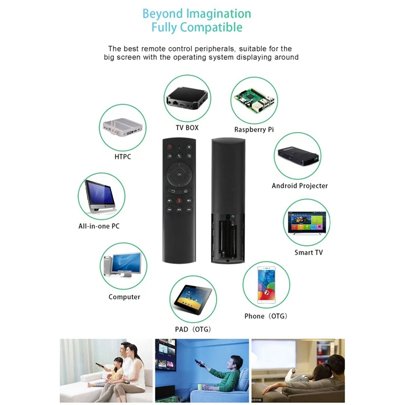 G20 Air Mouse Gyro IR Learning Remote Control For Xiaomi Smart TV Mibox Fire Stick Fire TV Shiled TV