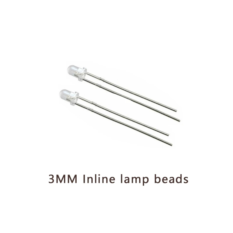 

10PCS/Lot 3MM Inline lamp Beads 204-10SURD 204-10SUBC 204-10SUGC 204-10UYOC 204-10SYGC