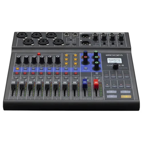 ZOOM LiveTrak L-8 Mixer/Recorder 8-channel mixer for mix,monitor and record professional-sounding podcasts and music performance