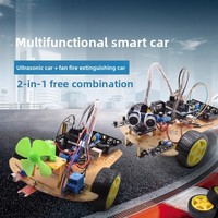 Compatible with arduino smart car kit DIY obstacle avoidance and tracking can be Misty graphics programming to follow the robot