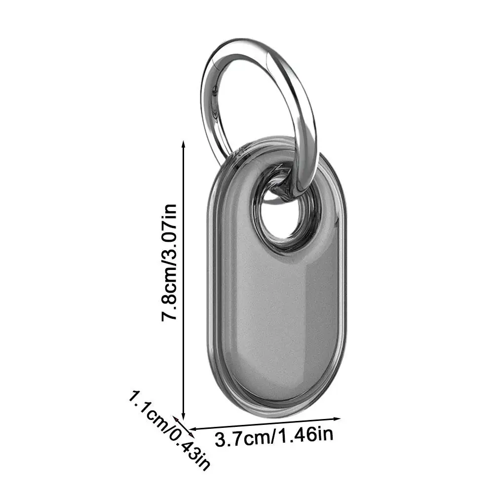 삼성 갤럭시 SmartTag2 보호 케이스, 분실 방지 키체인, 투명 방수 TPU 쉘, 스마트태그 2 로케이터 액세서리