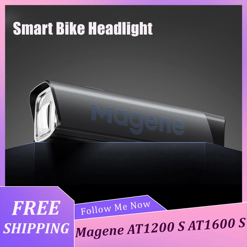 Magene AT1200 S AT1600 S Smart Bike Headlight Night Riding Cycling Lamp Road Mountain Bike Front Light For Cycling enthusiast