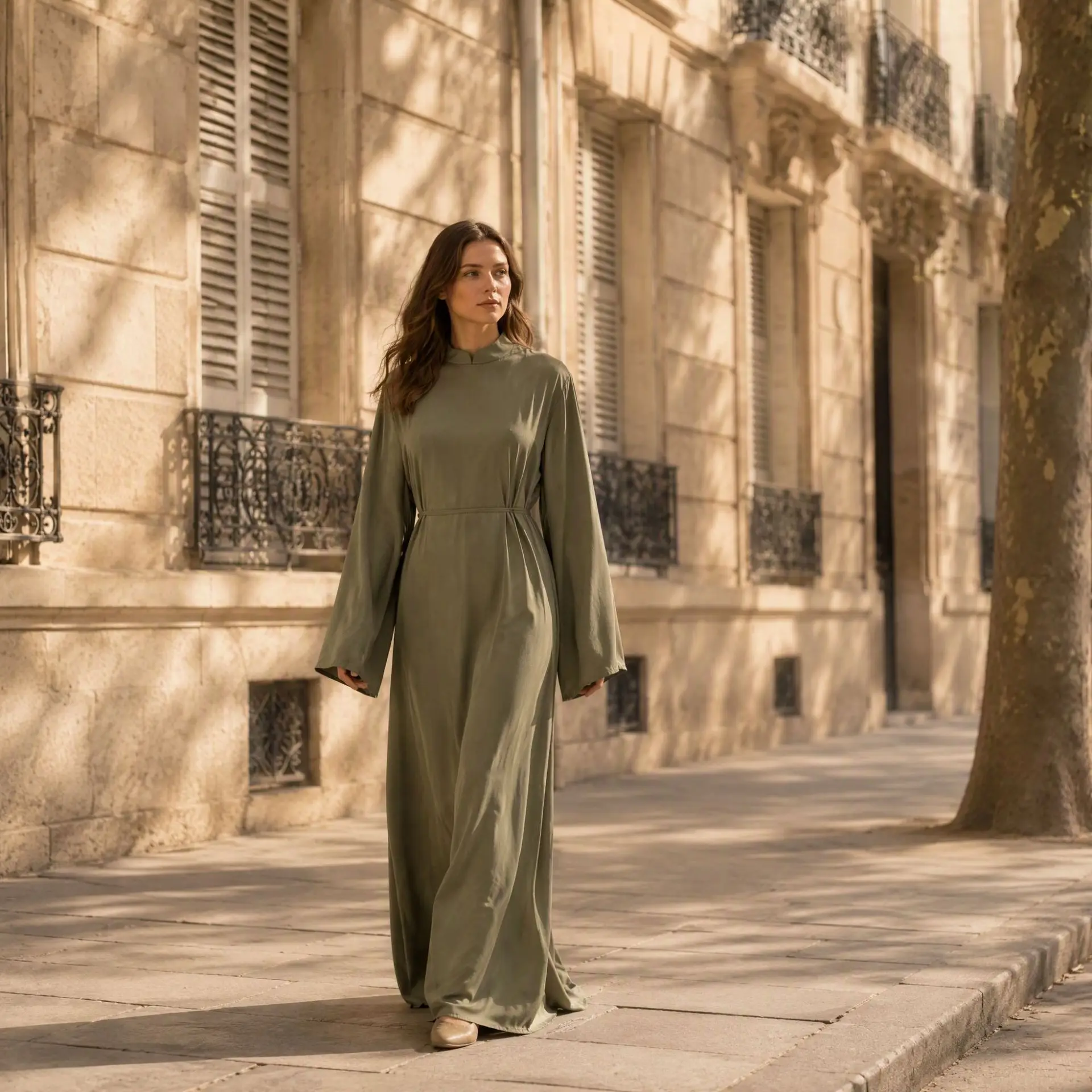 Dubai Abaya Muslim Women Solid Color High Neck Maxi Dress Kaftan Turkey Caftan Femme Musulmane Vestidos Islam Clothing Jalabiya