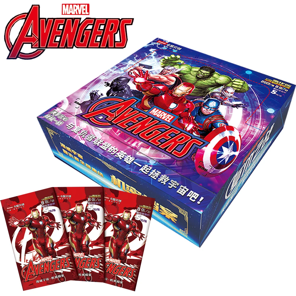 Marvel Collection Cards The Avengers Movie Characters Booster Box, Ant-Man, Scarlet Witch, Lobezno, Rare Card, Kid Christmas Gift
