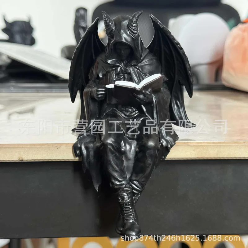 12-16CM Resin Scholar Statue Figurine Ancient Cloak Reading Man Sculpture Vintage Study Office Desk Shelf Ornament Gift