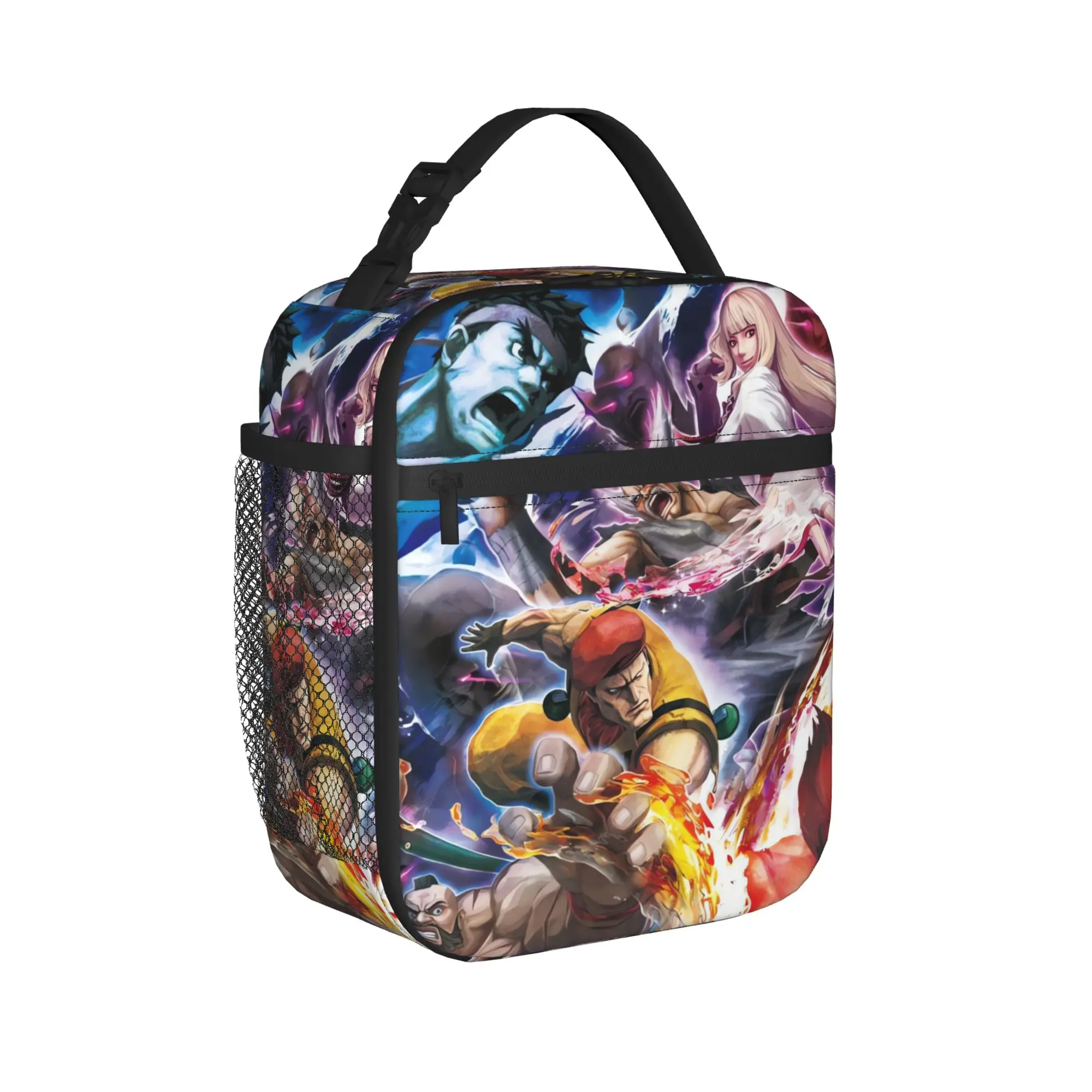 Ryu Street Fighter II Turbo Hyper Fighting Lunch Bag  Casual Lunch Box For Men Outdoor Picnic Portable Insulated Cooler Bag