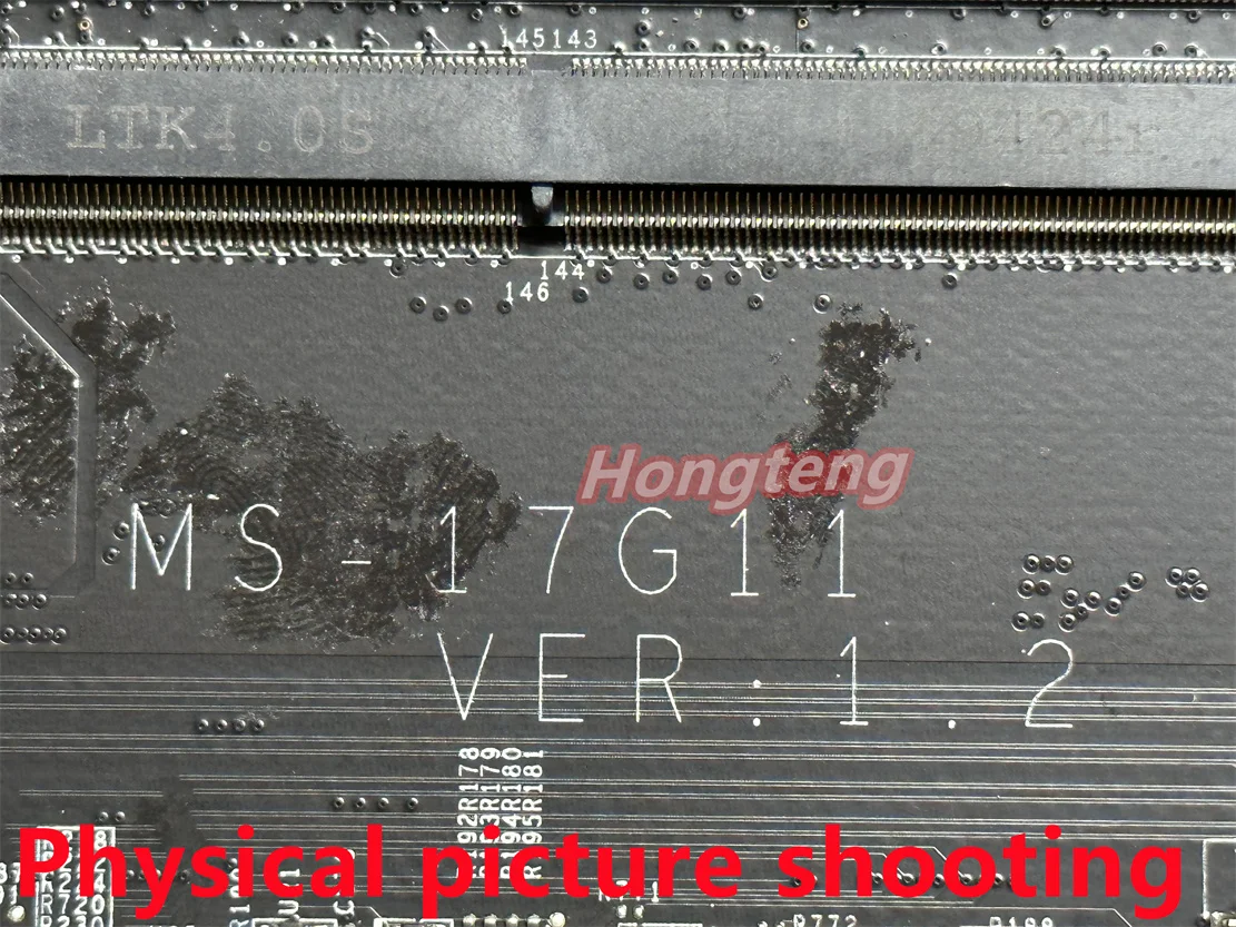 Genuine MS-17G11 ver 1.2 Laptop Motherboard For MSI GS75 Stealth Series with i7-9750h and rtx2060m  TEST OK