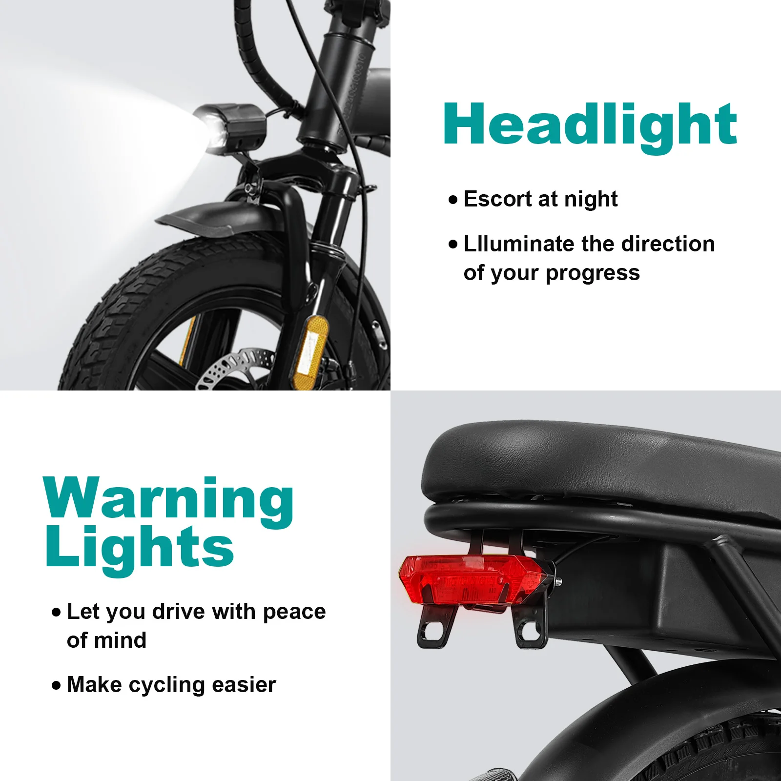 จักรยานไฟฟ้า 14 นิ้ว พับง่าย จักรยานไฟฟ้าสําหรับผู้ใหญ่ มอเตอร์ 500W แบตเตอรี่ถอดได้ ระยะสูงสุด 20 ไมล์