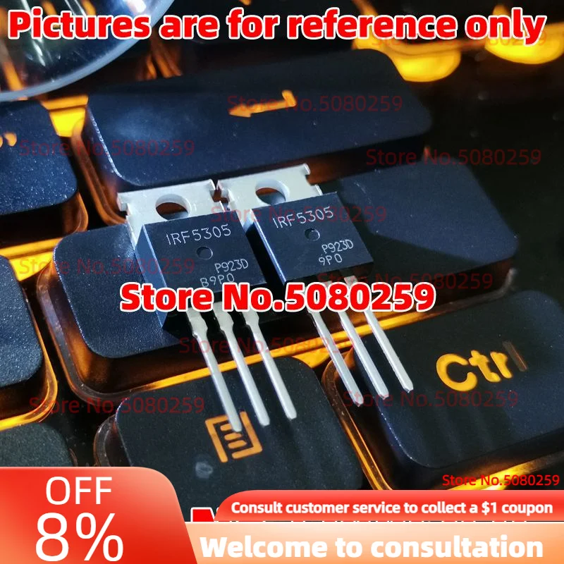 100/50/30PCS New IRF3708 IRF5305 IRF9540 IRF9540N TO-220