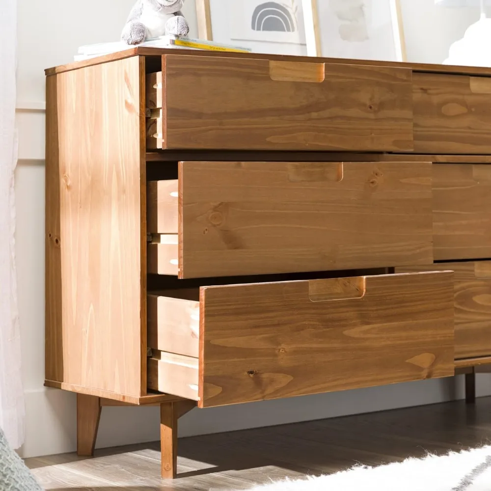 small three drawer dresser Small MCM Walnut 3 Drawer Dresser