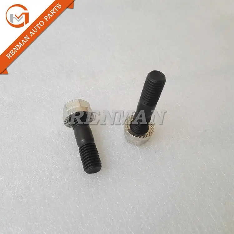 

10Pcs Dongfeng Cummins Engine Double Head Nut 3918824 Diesel Engine Supercharger Double Head Bolt