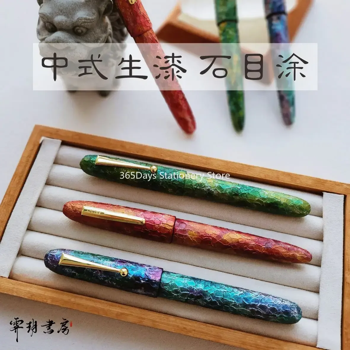 New Colorful SELMY Hand Made Lacquered Cumberland Hard Rubber BOCK NO.6 F/M Nib Fountain Pen Business Student Stationery Writing