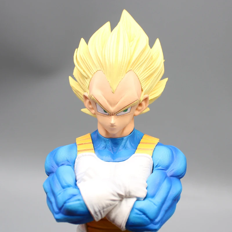 30cm Dragon Ball Z Action Figure Vegeta Figuras with Two Heads DBZ Manga Figurine Toy Anime GK Statue Model Doll Peripheral Gift