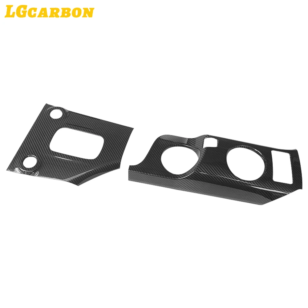 LGcarbon Dry Carbon Gear Surround Cover Shift Panel Console Water Cup Holder Trim For Nissan RZ34 Fairlady Z 400Z 2022up