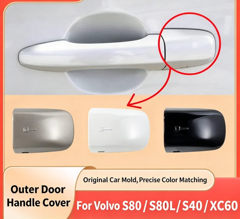 For Volvo S80 S40 XC60 Front Left Driver Side Door Handle Keyhole Lock Cover Cap 39998270 Auto Exterior Accessories