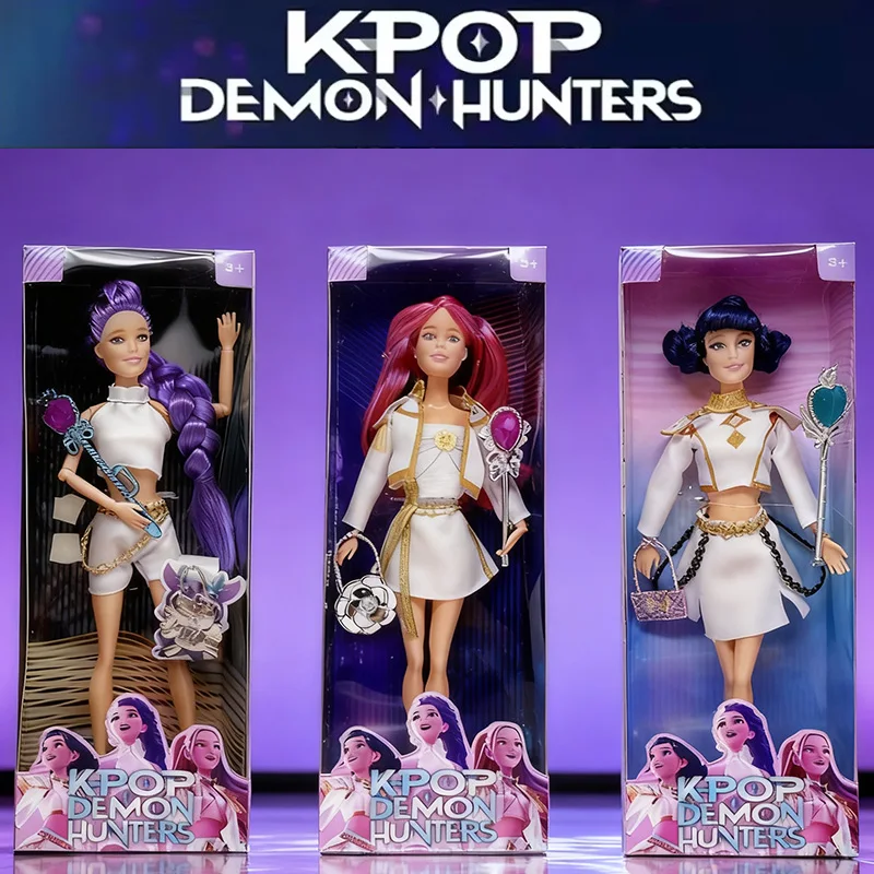 

30 см K-Pop куклы охотников на демонов Rumi Mira Zoey виниловая игрушка с музыкальным персонажем фигурку куклы периферийные игрушки для фильмов подарки